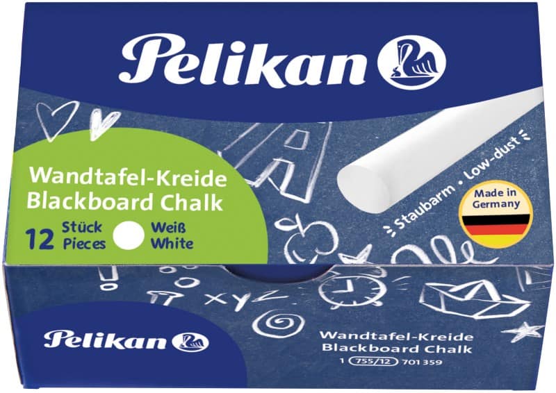 Pelikan 755/12 Non-permanent Kreide Weiß  12 Stück