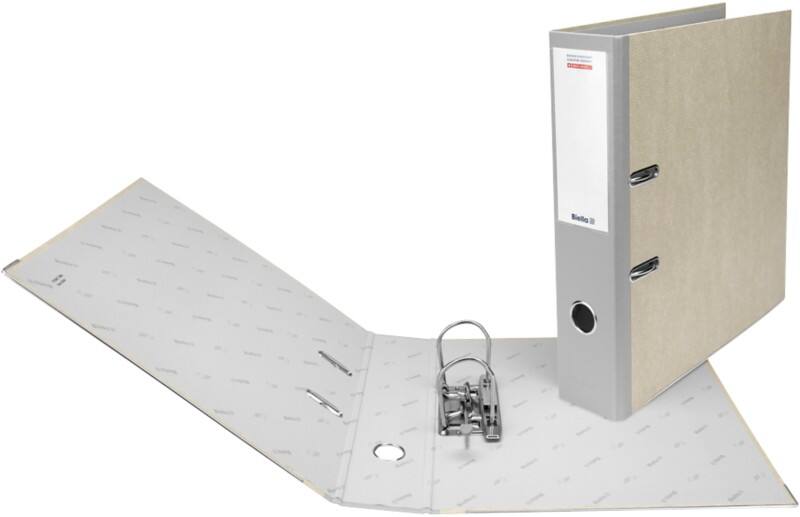 Biella Breit Ordner A4 70 mm Grau 2 Ringe Kunststoff Wolkenmarmor