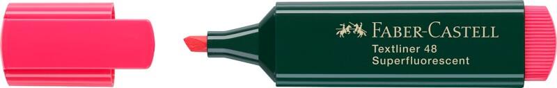 Faber-Castell Textliner 48 Textmarker Rot  Mittel Keilspitze 1 - 5 mm Nachfüllbar