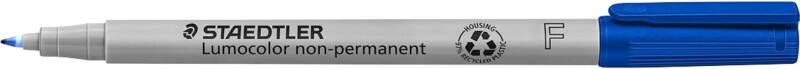 STAEDTLER 316 Folienstift 97% Recycelt Fein Filzspitze 0.6 mm Blau 10 Stück