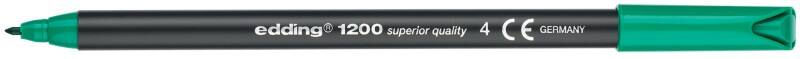 edding Filzstift 0,5 - 1 mm Fein Grün 1200 10 Stück