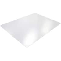 Office Depot rechteckige Stuhlmatte harter Boden Polycarbonat 130 x 120cm Transparent