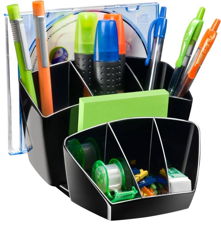 CEP Schreibtisch Organizer Pro Plastik Schwarz 15,8 x 14,3 x 9,3 cm