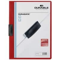 DURABLE Duraclip Klemmmappe 60 Blatt A4 Rot