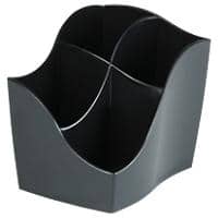 CEP Stifteköcher Ellypse Polystyrol Schwarz 11,8 x 8,9 x 9,8 cm