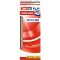 tesa Klebefilm tesafilm Office-Box Transparent 15 mm (B) x 33 m (L) PP (Polypropylen) 10 Rollen
