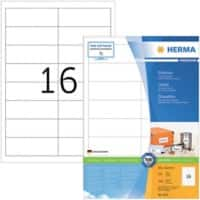 HERMA Universaletiketten 4672 Weiß DIN A4 97 x 33,8 mm 100 Blatt à 16 Etiketten