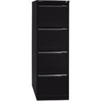 Bisley Hängeregistraturschrank 3643633 4 Schübe Schwarz 413 x 622 x 1.321 mm