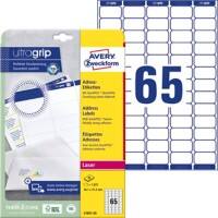 AVERY Zweckform L7651-25 Etiketten DIN A4 Weiß 38,1 x 21,2 mm 25 Blatt à 65 Etiketten