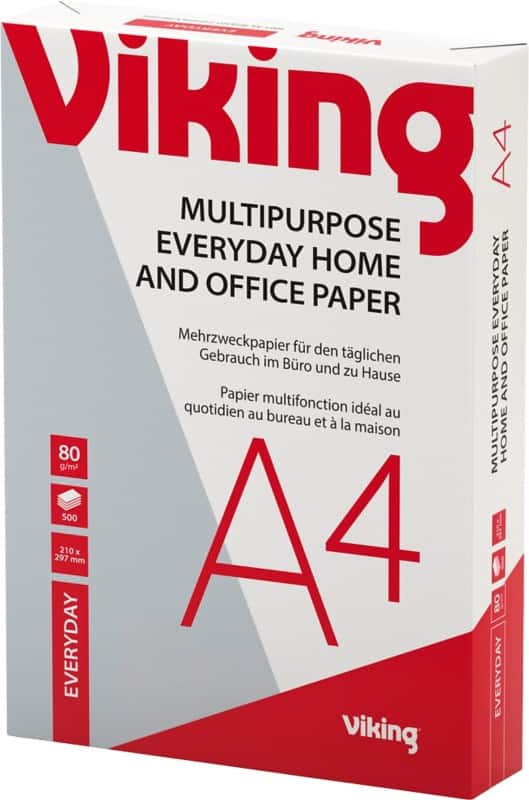 Viking Everyday A4 Druckerpapier Weiß 80 g/m² Glatt 500 Blatt