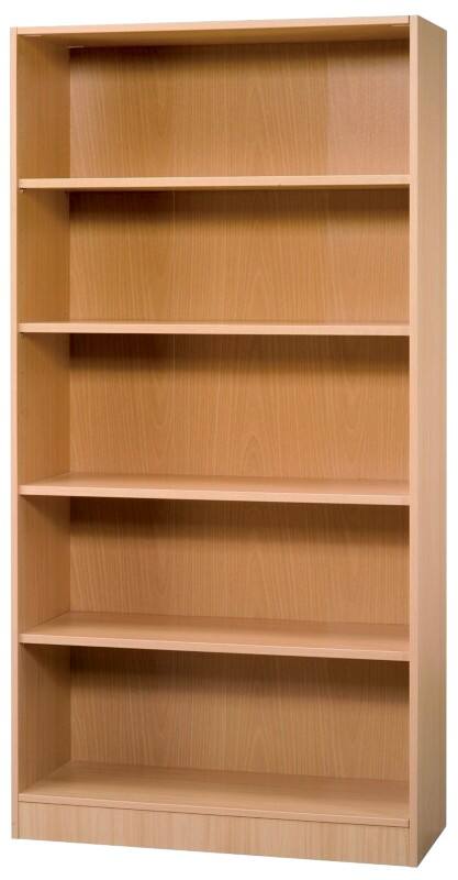 Hammerbacher Melaminharzbeschichtete Spanplatte Regal 4 Fachböden 1.000 x 400 x 2.004 mm Braun Buche