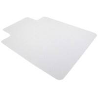 Office Depot rechteckige Stuhlmatte mit Lippe harter Boden PVC 120 x 90cm Transparent