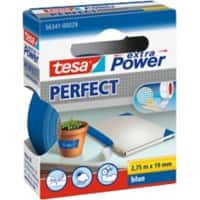 tesa Klebeband extra Power Perfect Blau 19 mm (B) x 2,75 m (L) Stoff