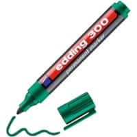 edding 300 Rundspitze Permanentmarker Mittel Rundspitze 3 mm Grün Nachfüllbar