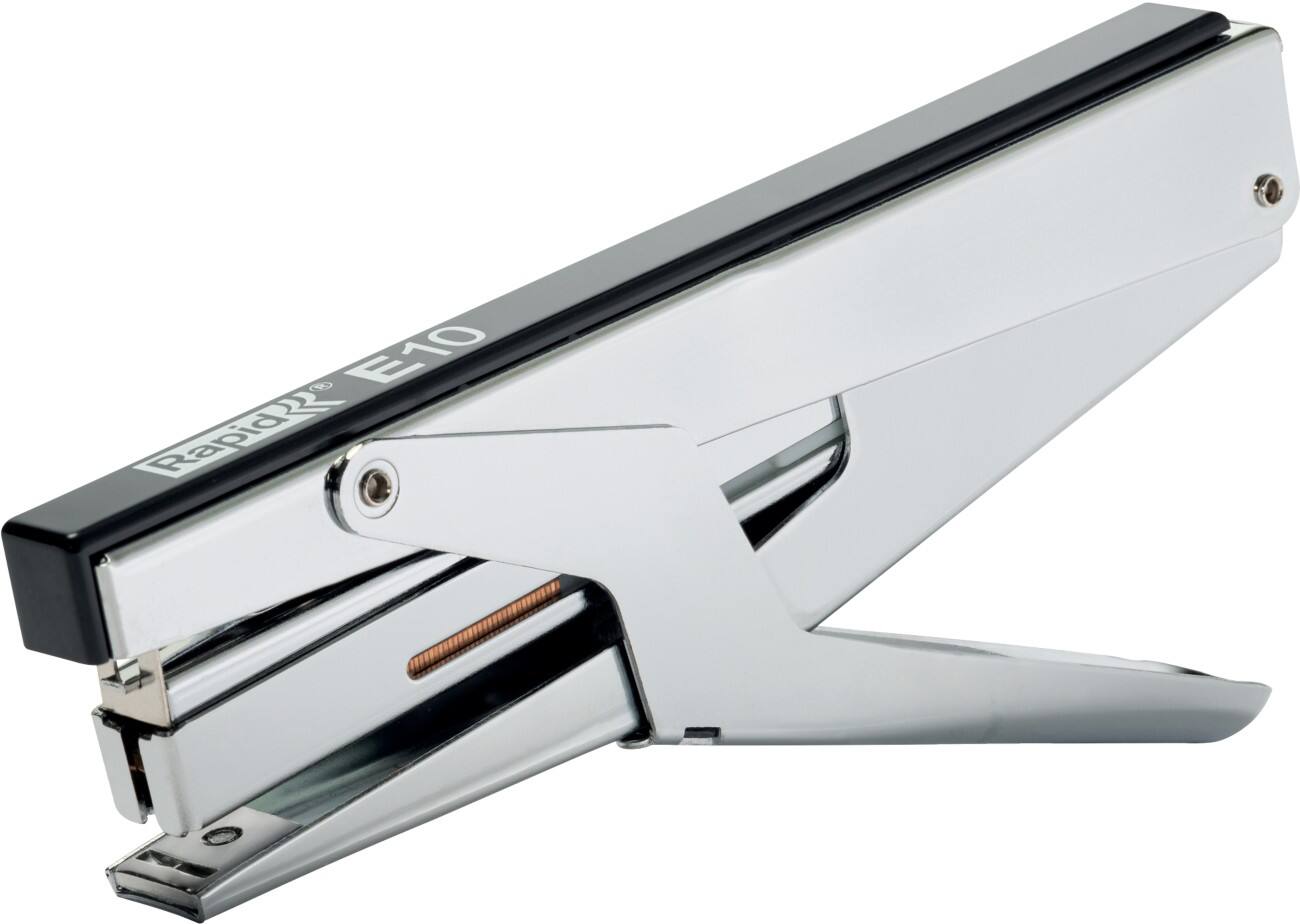 Rapid Economy Heftzange E10 Metall 21/4 15 Blatt Silber, Schwarz