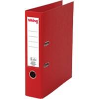 Viking Ordner A4 hoch 75 mm Rot 2 Ringe PP (Polypropylen) Matt Hochformat