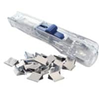 Rapesco Superclip 60 Spender Transparent 225mm 1 Spender und 8 Edelstahl Stahlklammern
