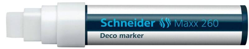 Schneider Maxx 260 Non-permanent Deko-Marker Weiß Extra Breit Keilspitze 15 mm