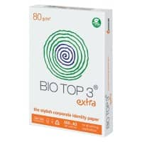 Bio Top 3 DIN A3 Druckerpapier 80 g/m² Matt Weiß 500 Blatt