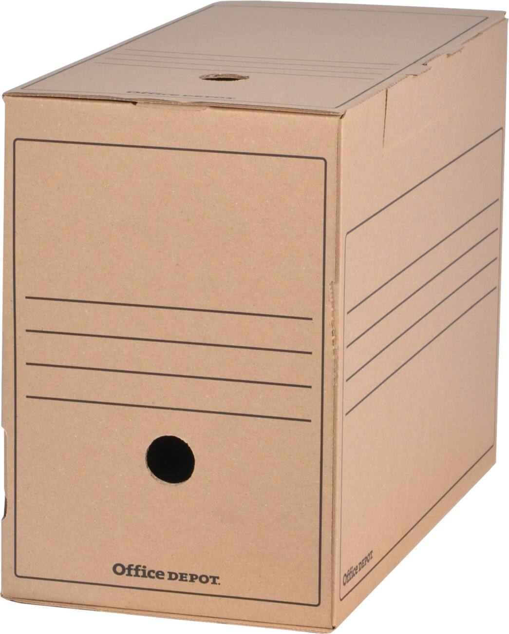 Office Depot Archivschachteln A4 Braun (16,7cm) - 12 Stück