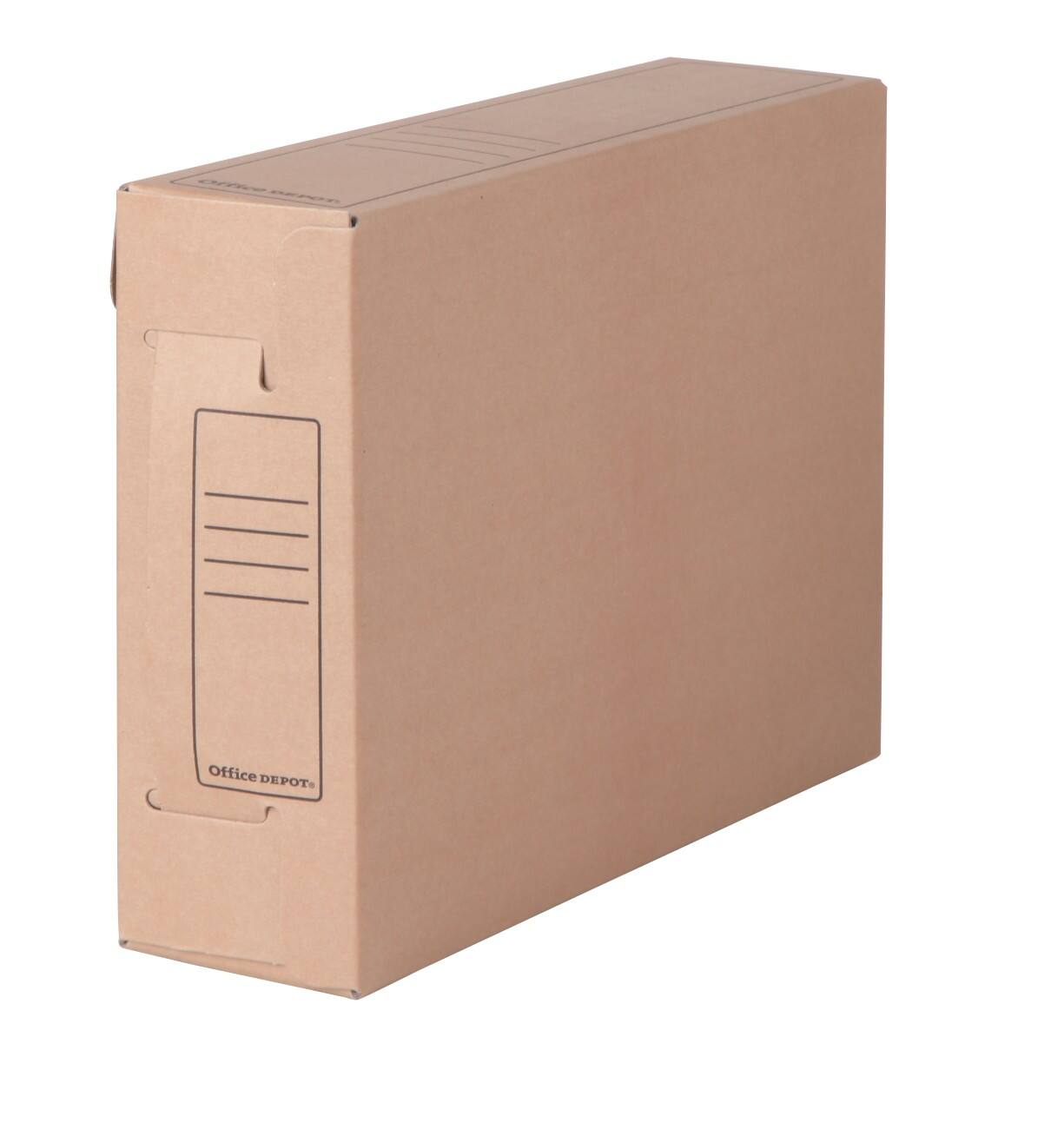 Office Depot Archivschachteln mit Beschriftungsfeld A4 Braun Pappe 50 Stück