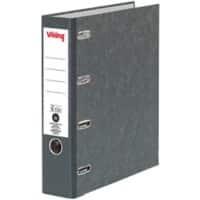Office Depot Ordner A4 hoch 75 mm Schwarz 4 Ringe Pappkarton Wolkenmarmor Hochformat