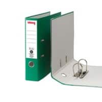 Office Depot Ordner A4 hoch 75 mm Grün 2 Ringe Pappkarton Matt Hochformat