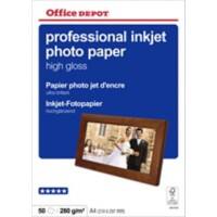 Office Depot Professional Fotopapier Glänzend DIN A4 280 g/m² Weiß