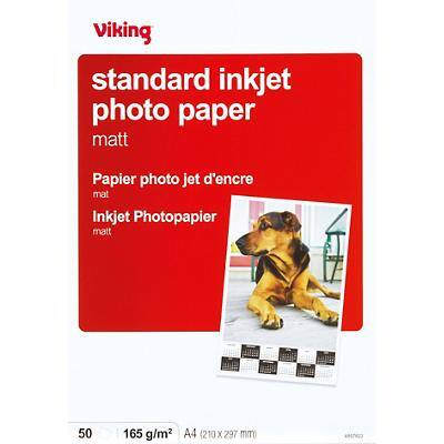 Office Depot Inkjet Fotopapier Standard DIN A4 165 g/m² Weiß 50 Blatt