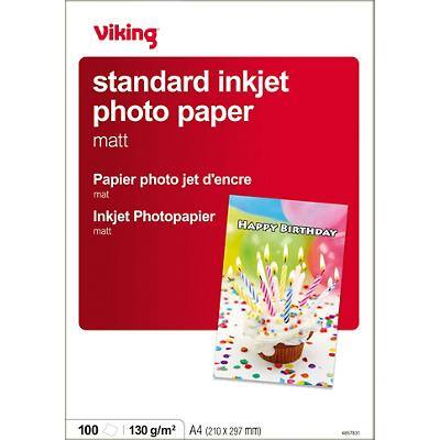 Office Depot Inkjet Fotopapier Standard DIN A4 130 g/m² Weiß 100 Blatt