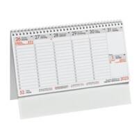 Markenlos Tischkalender 2661 timeLine A4 2023 1 Woche/1 Seite Mehrfarbig Deutsch, Englisch 29 x 21 cm