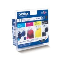 Brother LC980 Original Tintenpatrone Schwarz, Cyan, Magenta, Gelb Multipack 4 Stück