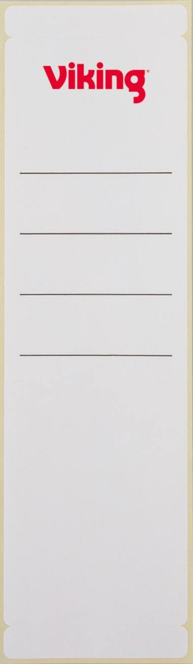 Office Depot Rückenschilder 60 x 192 mm Weiß 10 Stück