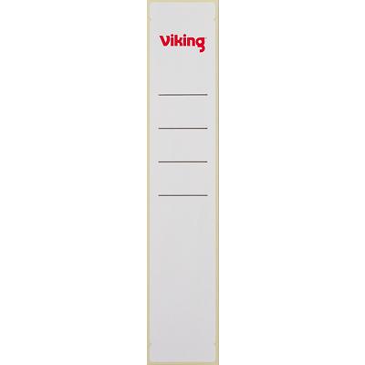 Viking Selbstklebende Ordneretiketten 39 mm x 190 mm Weiß 10 Stück