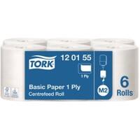Tork Universal Wischtücher M2 Zentralentnahme Weiß 1-lagig 0.561 m 120155 6 Rollen à 300 m