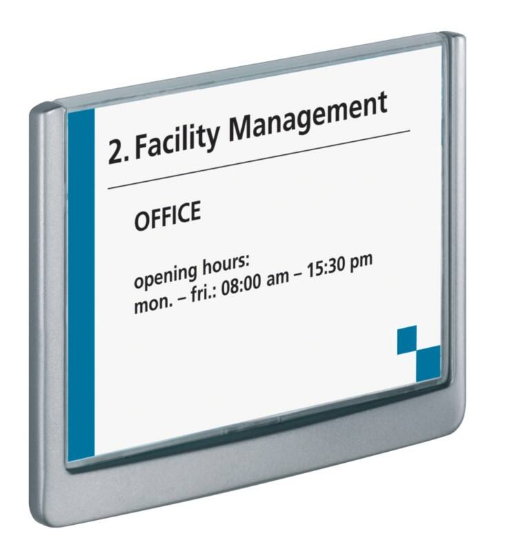 DURABLE CLICK SIGN Türschild Kunststoff 14,9 x 10,55 cm  Click Sign 4861-37