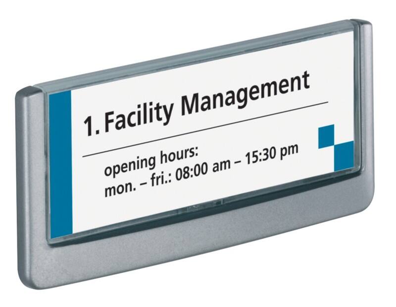 DURABLE CLICK SIGN Türschild Kunststoff 14,9 x 5,25 cm 4860-37