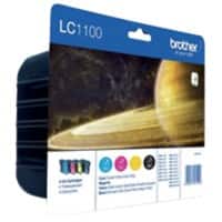 Brother LC1100HYVALBP Original Tintenpatrone Schwarz, Cyan, Magenta, Gelb Multipack 4 Stück
