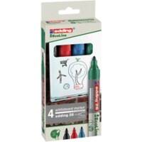 edding EcoLine 28 Whiteboard-Marker Färbig sortiert Mittel Rundspitze 1,5 - 3 mm 4 Stück