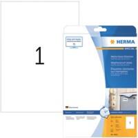 HERMA Inkjetetiketten 4866 Weiß DIN A4 210 x 297 mm 10 Blatt à 1 Etiketten