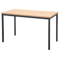 Niceday Rechtecktisch Buche, Schwarz 1.600 x 800 x 750 mm