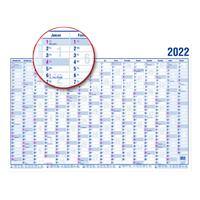 Güss Kalender GmbH Jahresplaner A0 2022 Quer Blau 120 x 85 cm