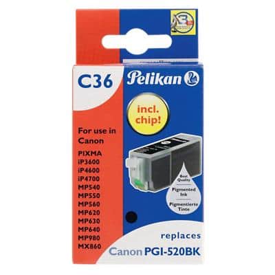 Kompatible Pelikan Canon PGI-520BK Tintenpatrone Schwarz