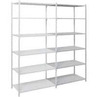 ARNO SPACE Arno Regale 6 Fachböden Verzinkt 1.000 x 600 x 2.250 mm Grau