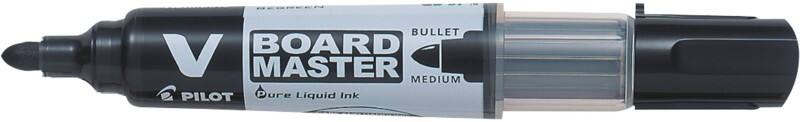 Pilot V-Board Master Non-permanent Whiteboard-Marker Schwarz Mittel Rundspitze  -   91% Recycelt