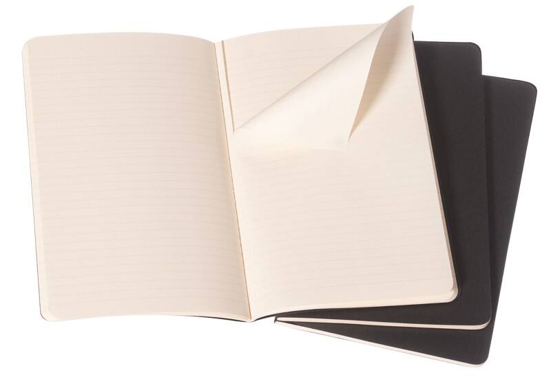Moleskine Notizbuch Spezial Liniert Schwarz Pack 3