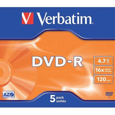 Verbatim DVD-R 4.7 GB 5 Stück