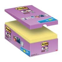 Post-it Super Sticky Notes Haftnotizen 127 x 76 mm Gelb 90 Blatt Vorteilspack 14 Blöcke + 2 GRATIS