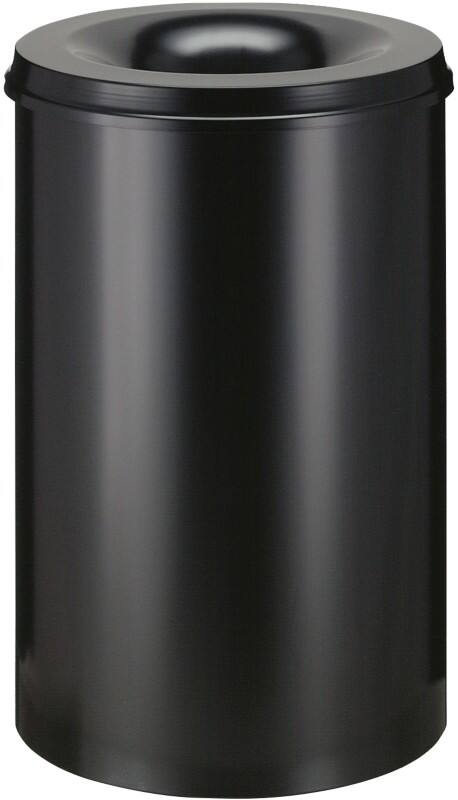 Vepa Bins Sicherheitspapierkorb 110 L Metall 47 x 72 cm Schwarz