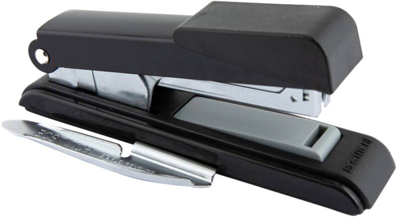 Bostitch Flachheftgerät B8 Halbstreifen 30 Blatt Schwarz, Silber 6 mm Kunststoff, Metall